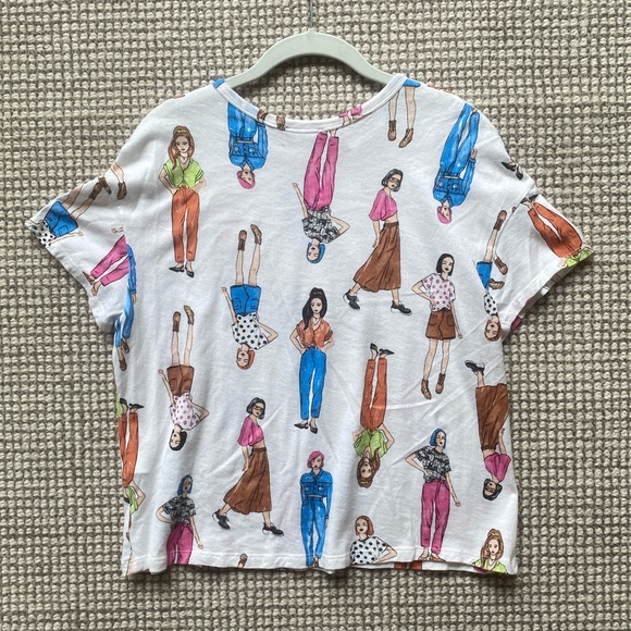 Zara Multi-Colored Women Tee - Picture 3 of 3
